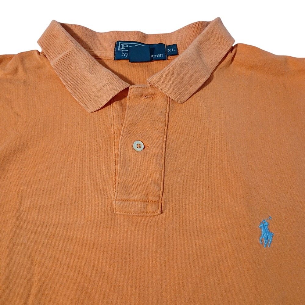 Polo Ralph Lauren Polo Shirt Mens XL Orange‎ Heritage Cotton Preppy Pony